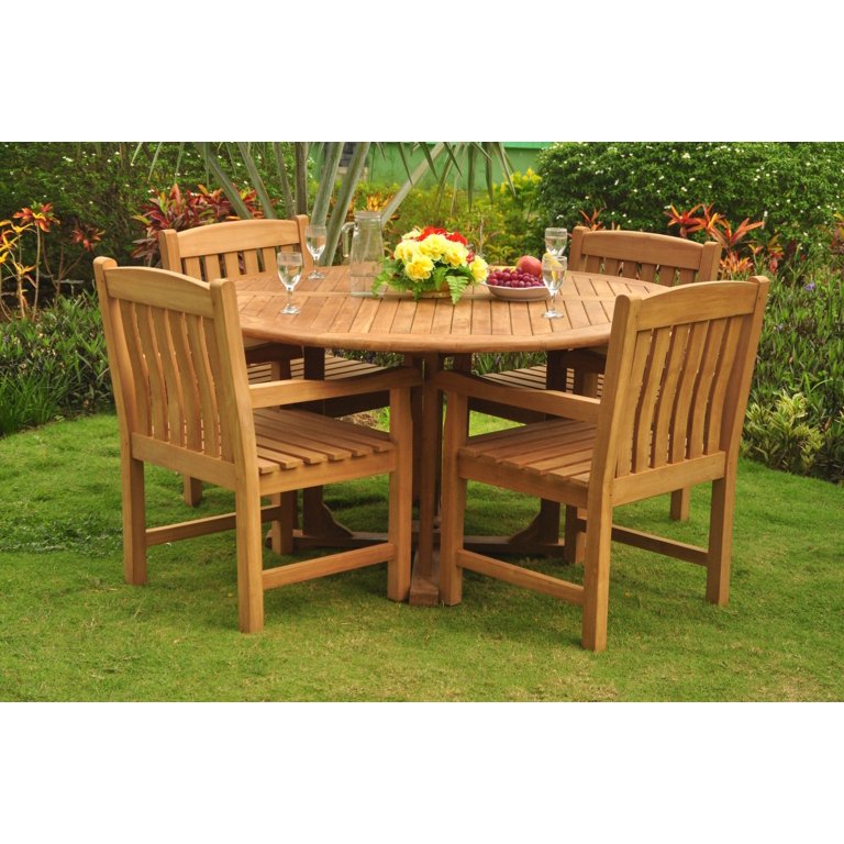 Teak Dining Set 4 Seater 5 Pc 60