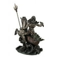 thumbnail image 4 of Veronese Design Poseidon Greek God of the Sea Holding Trident On Hippocampus Bronzed Statue, 4 of 4