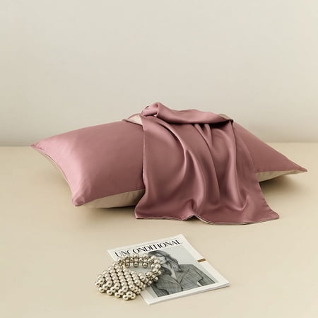 Nvzi -b 2Pcs 100 Austrian Lanzin tencel single pillowcases Light luxury life selected fabric pillowcase guard your sweet dream 18.9x29.13inch(blue)