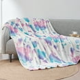 thumbnail image 4 of Cozy Bliss Cow Print Throw Blanket Plush Bed Blanket,Dreamy Color, 50"*60", 4 of 6