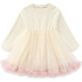 thumbnail image 2 of Peacolate 2-6T Spring Autumn Little Girls 2pcs Clothing Set Dress and Knit Cardigan,Pink,4Years, 2 of 5