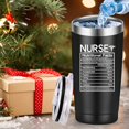 thumbnail image 6 of Nurse Tumbler Cup Nurse Nutritional Facts Travel Coffee Mug 20oz Tumblers Nurse Gifts for Birthday Christmas Appreciation Week Nursing School Graduation for Nurses Practitioners, 6 of 6