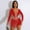 Red, variant on Women Bodycon Rhinestone Jumpsuits Short Pants Club Party Rompers
