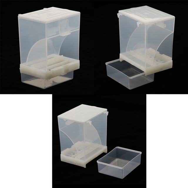 Alimentador Automático de Pájaros de 3 Piezas, Alimentador de Pájaros Sin Líos, Alimentador de Periquitos para Loros Salvador Comedero automático para pájaros