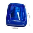thumbnail image 5 of Btomtd Pencil Sharpener for Students Plastic Colored Transparent Set Geometric Double Hole Sketch 4 Pencil Sharpener with 10 Pencils, Blue, 5 of 7