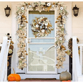 thumbnail image 3 of Bootesun Artificial Fall Garland - 6FT Autumn Maples Leaf Pumpkin Berry Garland - Thanksgiving Autumn Mantle Fireplace Farmhouse Decorations for Home Outdoor Indoor Porch Staircase, 3 of 6