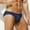 c02Blue, variant on Men's Ice Silk Bikini Low Rise Briefs Underwear Solid Color Breathable Comfort Underpants Green M