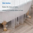 thumbnail image 3 of American Dream Home Goods Mildew Resistant PVC Shower Curtain Liner, Waterproof Bathroom Curtain, 72” x 72”, Beige, 3 of 7