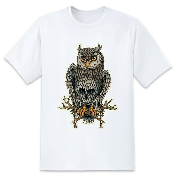 Men's Graphic TeeOwl (18) Letter Print T-Shirts Round Neck Short Sleeves Sizes XS-5XL Summer Daily Casual Tops