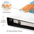 thumbnail image 3 of FORMRS 3 Ring Photo Album 4"x6" Self Adhesive Large Capacity PU Leather Cover, Big Pumpkins, 3 of 8