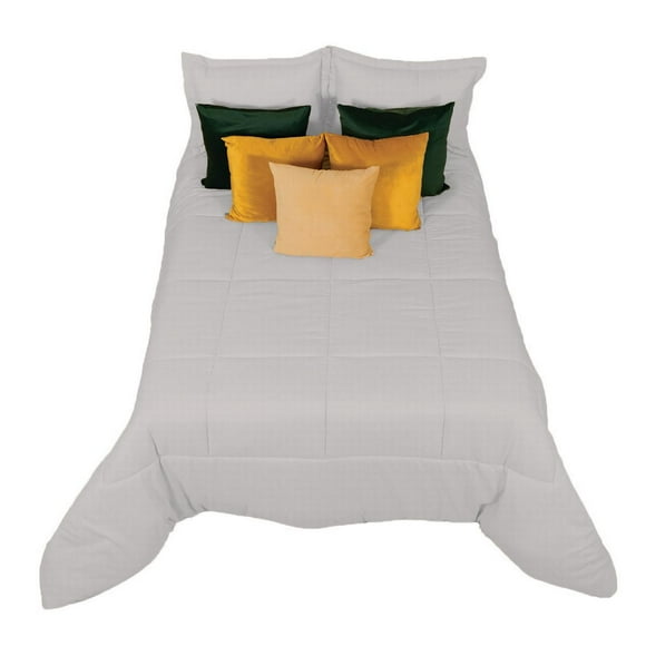 Edredon Duvet Santorini 2.30x2.40 m. Gris Plata/Gris Oxford