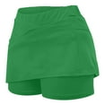 thumbnail image 4 of Jacenvly New Skirt Shorts for Women Loose Women's Color Mid-Waist Skirt Pants Sports Shorts Bottoming Skirt Pants Quick Drying Army Green, 4 of 6