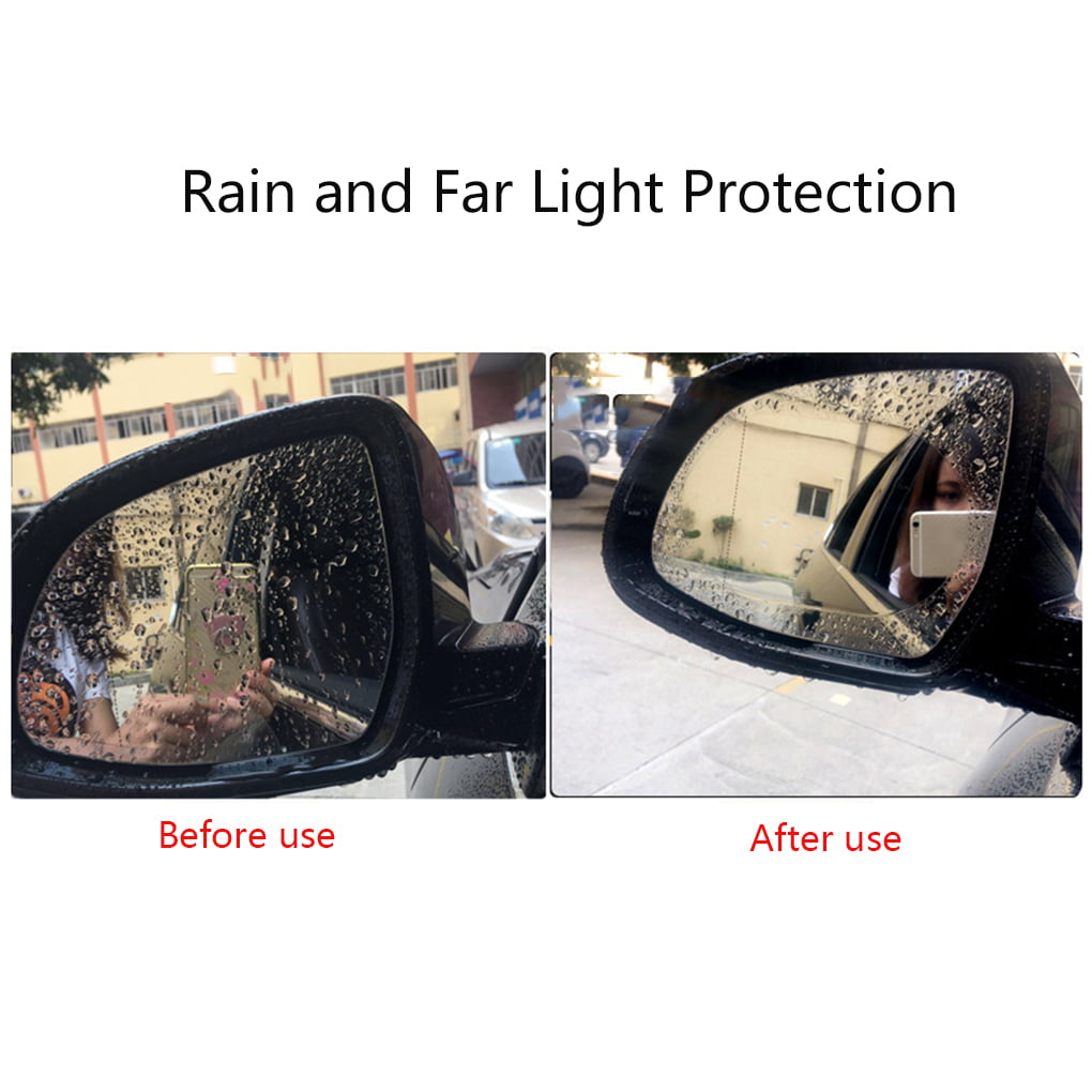 ZYElroy 2pcs Car Rearview Mirror Anti Rain Film Universal Auto Mirror Waterproof Dustproof Anti-fog Membrane