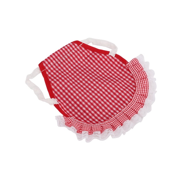 Delantal Doble Para Gallina, Delantal Protector Para Aves De Corral Fácil De Limpiar Reutilizable Con Correas Elásticas Para Gallina Grande Para Gallina Mediana Para Gallina EOTVIA rejilla roja