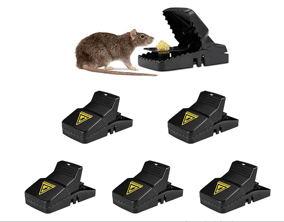 Set of 6 Mouse Traps Rat Mice Squirrel Killer Snap Trap Power Reusable Catcher 