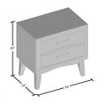 thumbnail image 5 of Furniture of America Bryant 2-Drawer Wood Nightstand in Brown Cherry, 5 of 6
