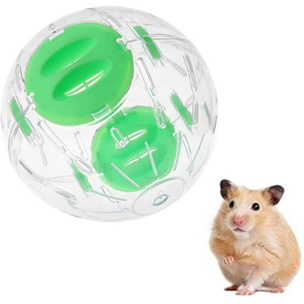 Pelota para hámster, pelota de plástico para ejercicio, juguete para jerbos, pelota de ejercicio para hámster para animales pequeños, la pelota de viaje transparente para mascotas es muy adecuada
