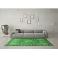 thumbnail image 3 of Ahgly Company Indoor Square Persian Emerald Green Traditional Area Rugs, 4' Square, 3 of 4
