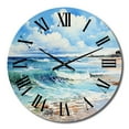 thumbnail image 2 of Designart "Breezy Beach Relaxation IV" Nautical & Beach Oversized Wall Clock, 2 of 5