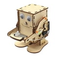 thumbnail image 1 of Kits de experimentos de ciencia de madera DIY, Robot creativo, Caja de Ahorros, rompecabezas 3D, juguete educativo para adultos, niñas y niños, regalo Baoblaze Hucha, 1 of 8