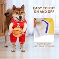 thumbnail image 5 of PULLIMORE Fun Basketball Player Dog Costume - Sporty Pet Outfit for Halloween & Parties(Yellow, M), 5 of 7