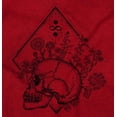 thumbnail image 2 of Floral Diamond Skull Symbol Spiritual Sweatshirt for Men or Women Brisco Brands 2X, 2 of 6