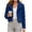 JIE-Blue, variant on Women's Cropped Faux Fur Jackets Warm Puffy Cardigan Furry Fuzzy Jacket