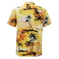 thumbnail image 2 of Men's Hawaiian Tropical Luau Aloha Beach Party Button Up Casual Dress Shirt (#4, 3XL), 2 of 4
