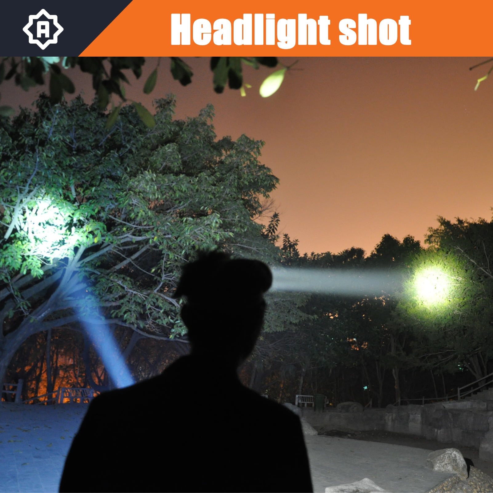 Yongkist Super Bright Rechargeable LED Headlamp, High Power Waterproof Spotlight with Long-Lasting Battery, Perfect for Coon Hunting, Camping, Fishing, and Outdoor Activities
