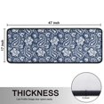 thumbnail image 5 of Kitchen Rugs Sets Of 2,Blue Pioneer Flower and Paisley Pattern Anti Fatigue Kitchen Mat Rugs Non Slip Washable,Decorative Kitchen Floor Mats for Kitchen,Sink,Laundry,17"x47"+17"x47", 5 of 5