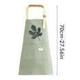 thumbnail image 2 of Adjustable Aprons for Women with Pockets, Leaf Striped Cooking Aprons for Women, Gardening Work Aprons for Kitchen Cooking Home Baking, 2 of 2