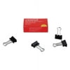 Universal UNV10200 Small Binder Clips, Zip-Seal Bag, 3/8 Inch Capacity, 3/4 Inch Wide, Black, 36 count