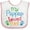 White and Pink, variant on Inktastic My Pappap Loves Me Boys or Girls Baby Bib