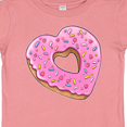 thumbnail image 4 of Inktastic Heart Shaped Donut with Pink Icing and Sprinkles Boys or Girls Baby T-Shirt, 4 of 5