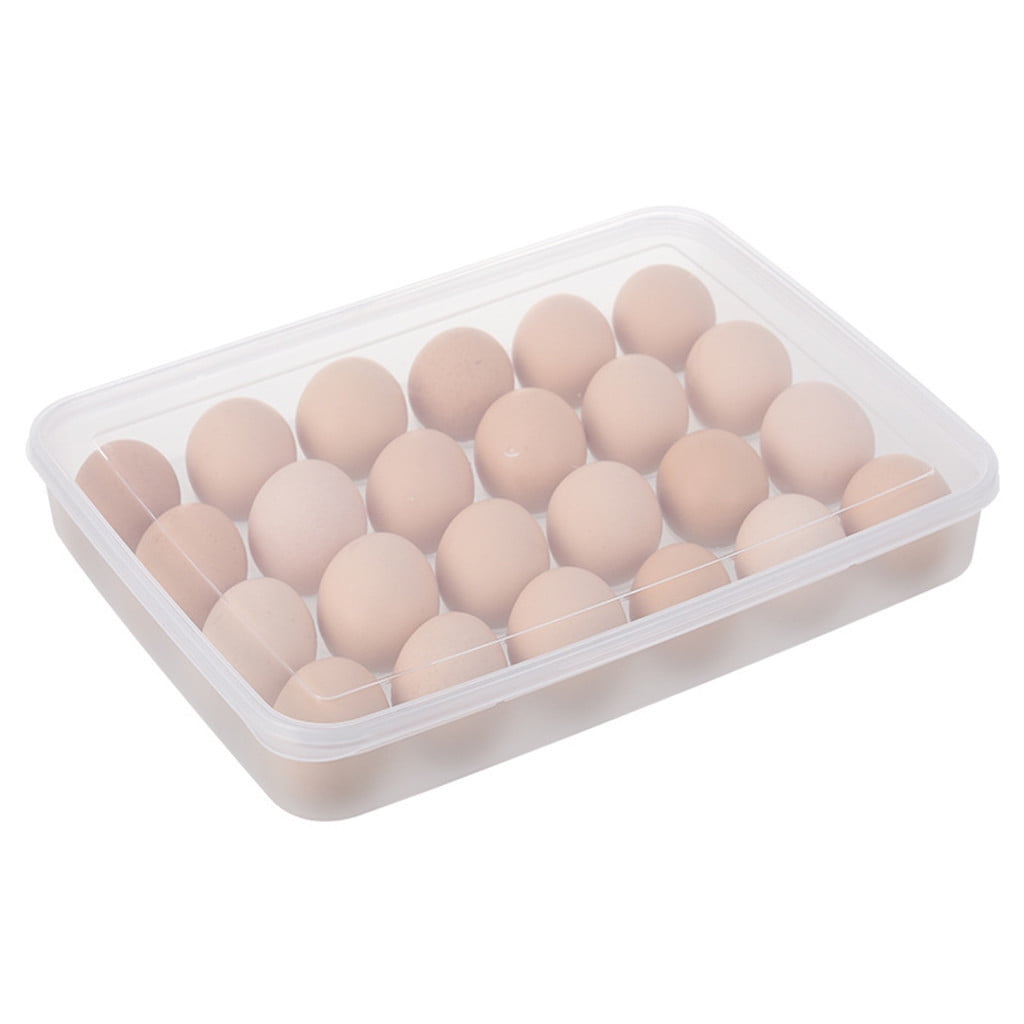 24 Grid Refrigerator Eggs Airtight Storage Box Eggs Container Walmart