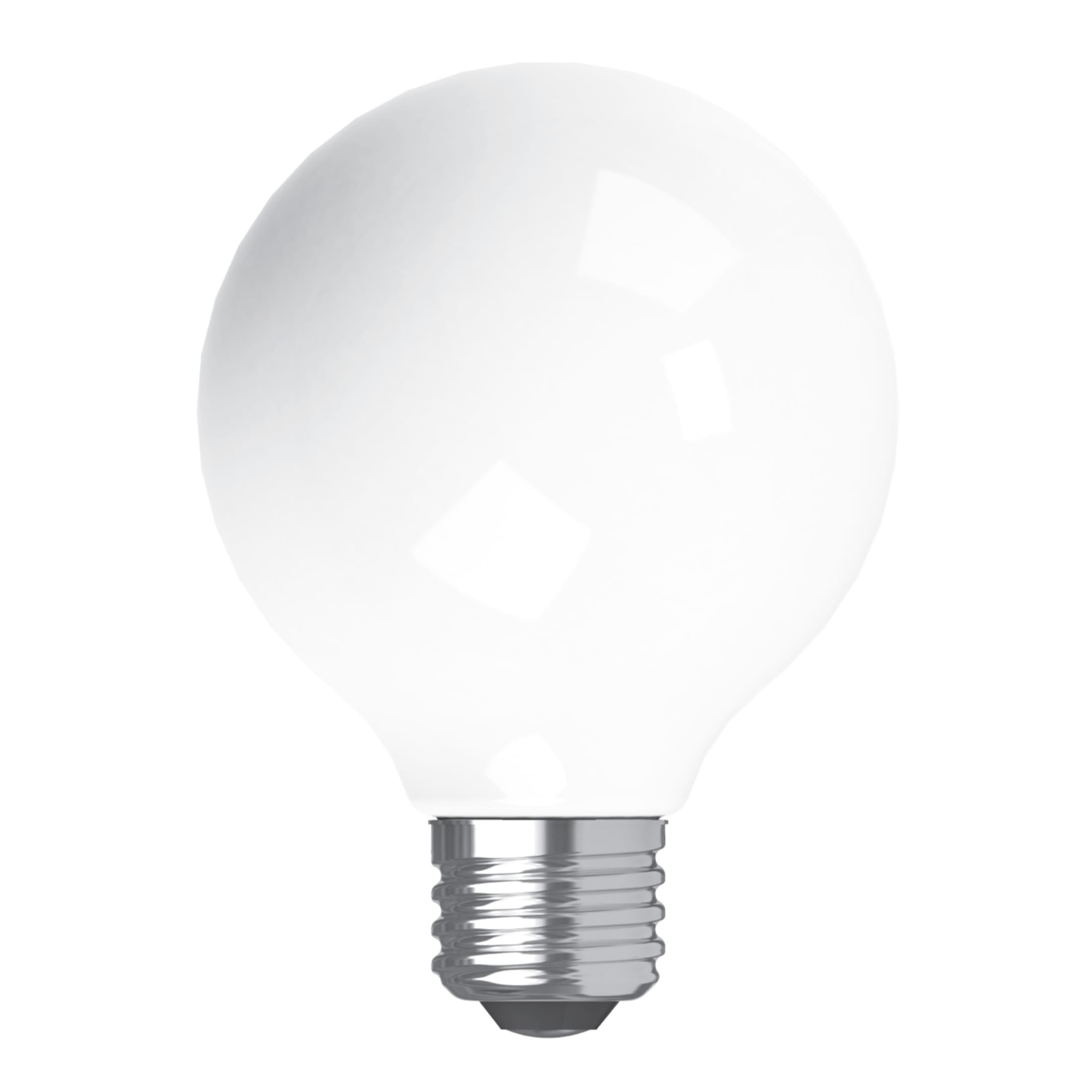(3 pack) GE LED Light Bulbs, 40 Watts, Soft White, G25 Globe Bulbs, Frosted Finish, 13yr, 3pk
