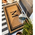 thumbnail image 5 of A1HC Natural Rubber & Coir Flocked Doormat, 30x48, Monogrammed Door Mat For Front Door, Anti-Shed Treated Durable Mats for Entrance, 5 of 7