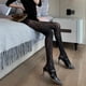thumbnail image 1 of Xiao Hua Pantimedias de control ultratransparentes para mujer (paquete de 1 par): ligeras, cómodas y con ajuste perfecto, transparentes, negras, 1 of 2
