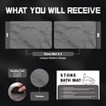 thumbnail image 6 of Stone Bath Mat Diatomaceous Earth Shower Mat Non-Slip Super Absorbent Diatomite Stone Bath Mats for Bathroom Floor Quick Drying(23.6''×15.4" Gray Marble), 6 of 8