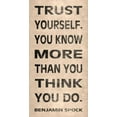thumbnail image 2 of Harbick, N 11x18 White Modern Wood Framed Museum Art Print Titled - Trust Yourself, 2 of 4