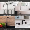 thumbnail image 5 of Kitchen Faucet Sink Splash Guard Silicone Faucet Mat, XXL 30 inch Faucet Handle Drip Catcher Tray, Deflector Under The Faucet, Self Draining Slopes Design Keep Kitchen Bathroom Drying - Clear, 5 of 8