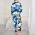 thumbnail image 5 of Bingfone Womens Pajama Sets Marine Animals Print,Long Sleeve Loungewear Pajamas Set-Small, 5 of 9