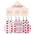 thumbnail image 2 of Jusqu'à 65% de Réduction Boucles d'Oreilles en Cuir de Jour de Valentine en Forme de Coeur Boucles d'Oreilles Boucles d'Oreilles en Cuir Boucles d'Oreilles Jewelry en Liquidation, 2 of 2