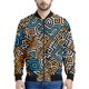 thumbnail image 3 of Chaquetas de bombardero con estampado azteca 3D para hombre, chaqueta de vuelo con cuello alto y cremallera, ropa de calle informal unisex de estilo Harajuku, abrigo, tops, ropa, 3 of 5