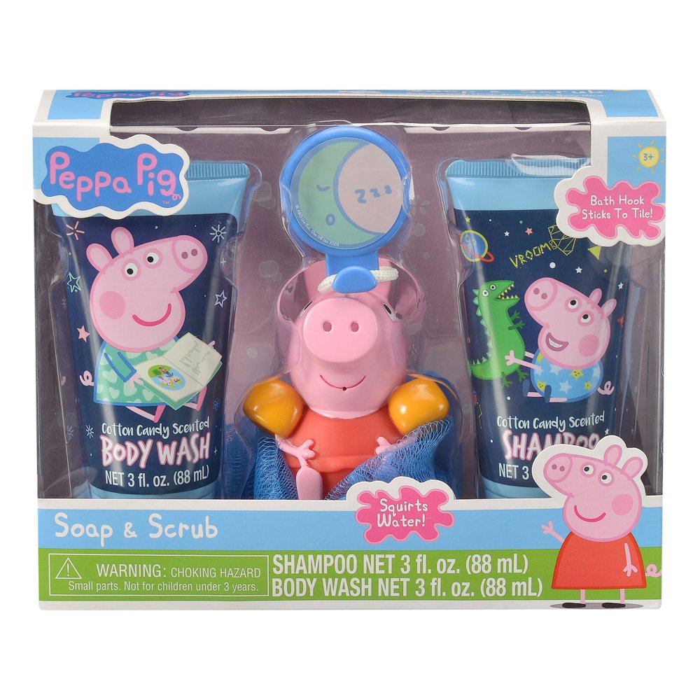 Peppa Pig Soap and Scrub Body Wash and Shampoo Set, 4 pieces Walmart