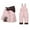 Pink, variant on Hellosay Ski Suits Big Kids Boys Girls Waterproof Windproof 2 Piece Snowsuit Jumpsuit and Jacket Snow Suit Winter Outdoor Overalls 6 Months-3T