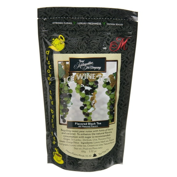 Metropolitan Tea Discovery Loose Tea Pack, Ice Wine Flavored Black, 100gm