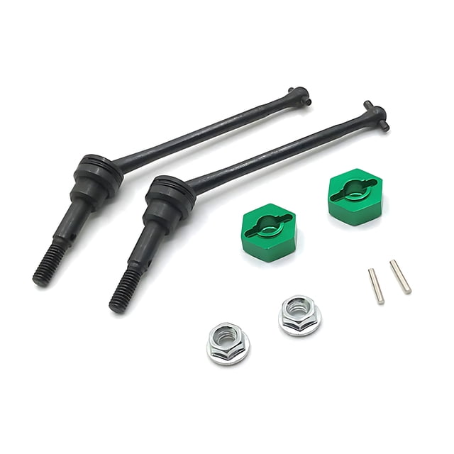 Tuerca Adaptadora Hexagonal de Rueda CVD Bewildely 1/12 Wltoys 12428 12427 12423 Verde