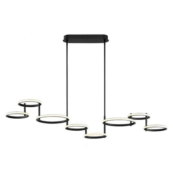 115W 8 Led Chandelier in Minimalist Industrial Style 13.5 inches Wide By 13 inches High Bailey Street Home 79-Bel-4534105