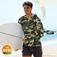 thumbnail image 2 of LWITHSZG Uv Protection Shirts for Men Rash Guard Long Sleeve Fishing Hoodie Color Block Lightweight Summer Tops with Thumb Holes S-3XL, 2 of 6